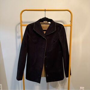 Nicole Edwards Suede Women's Black Jacket Size M